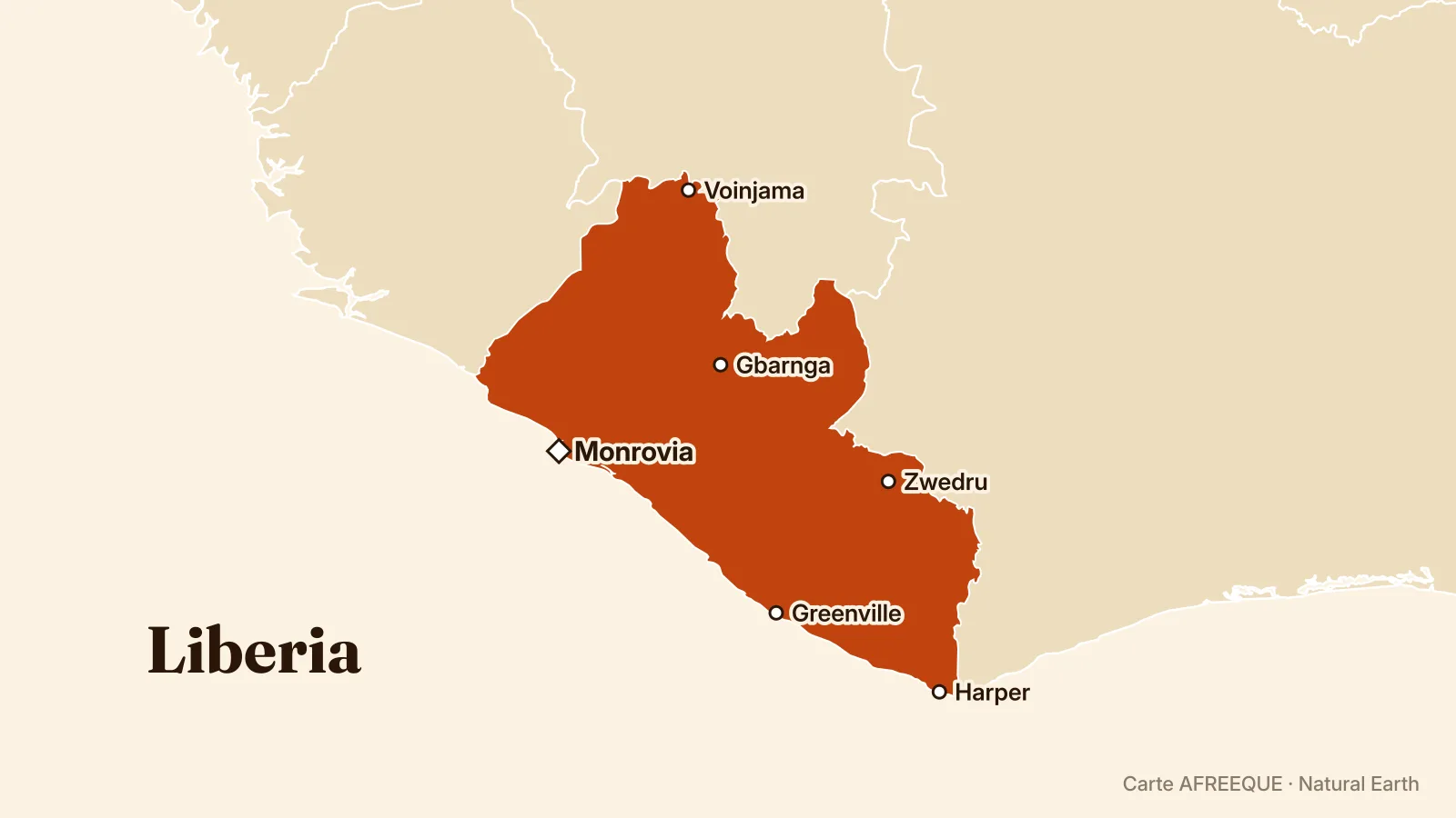 Carte : Liberia