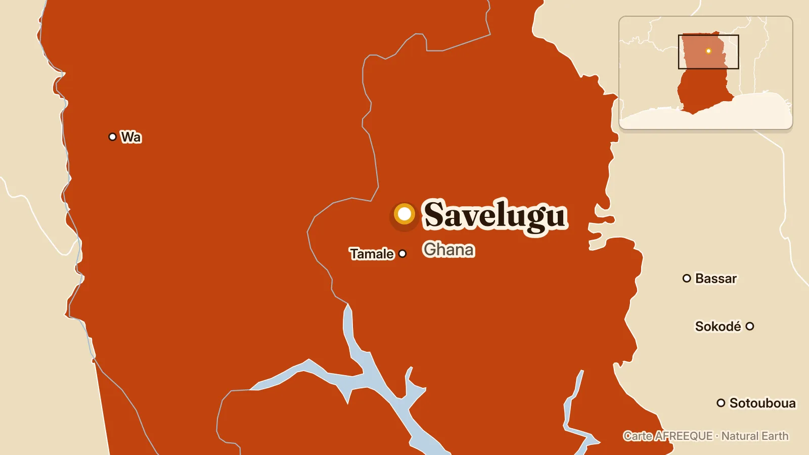 Carte : Savelugu, Ghana