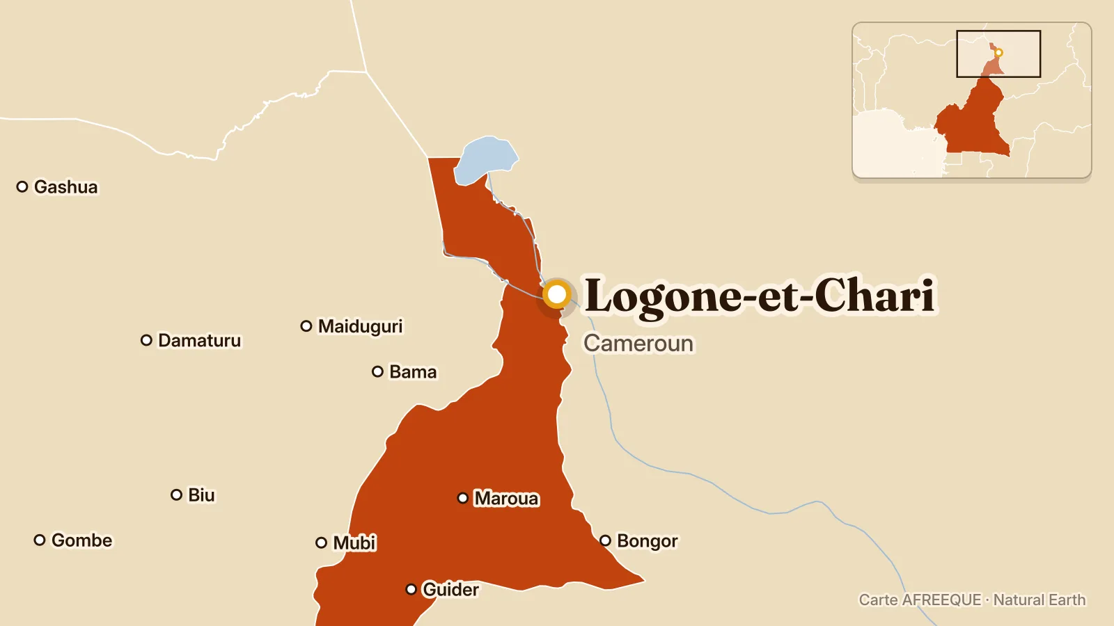 Carte : Logone-et-Chari, Cameroun