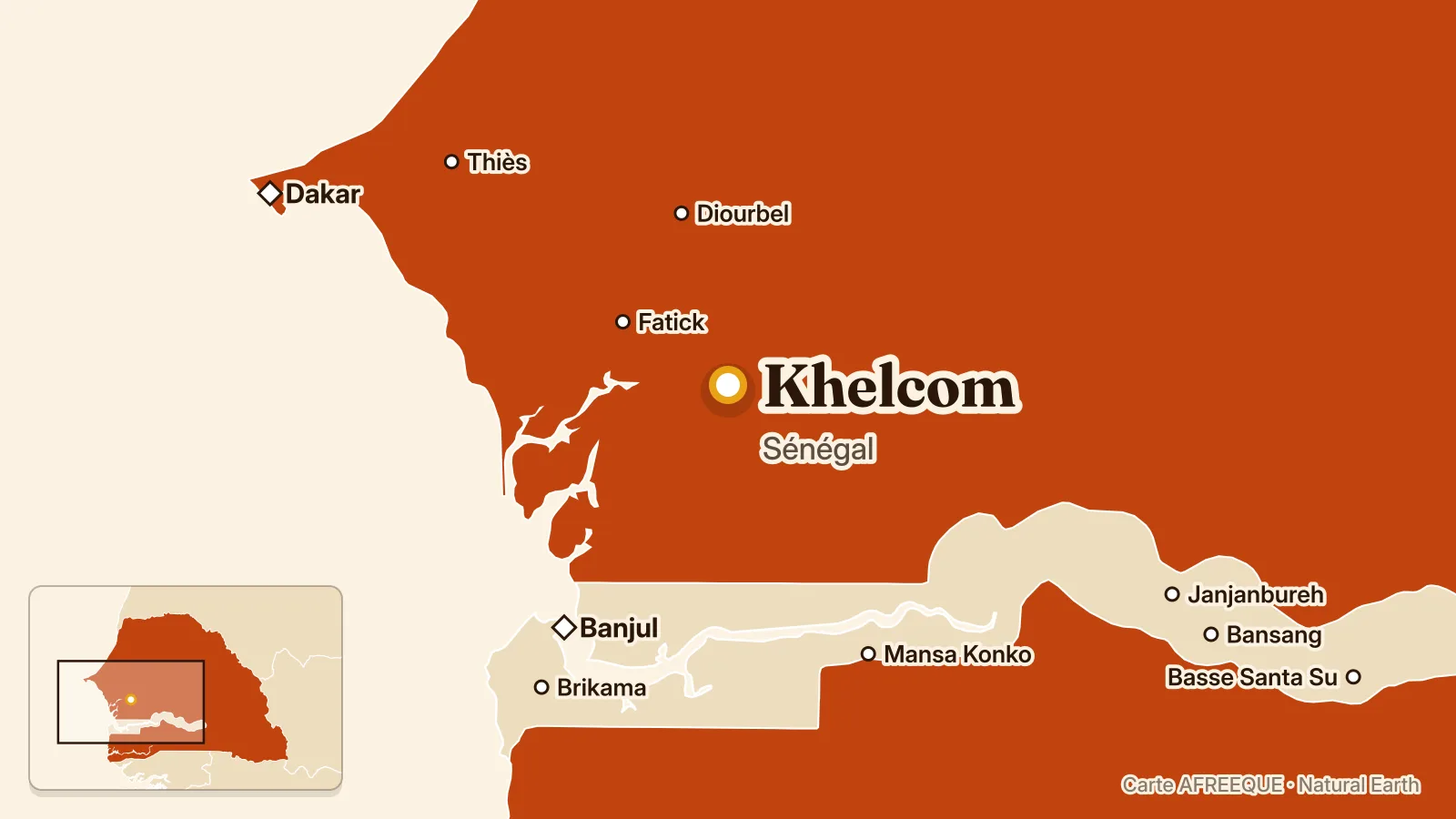 Carte : Khelcom, Sénégal