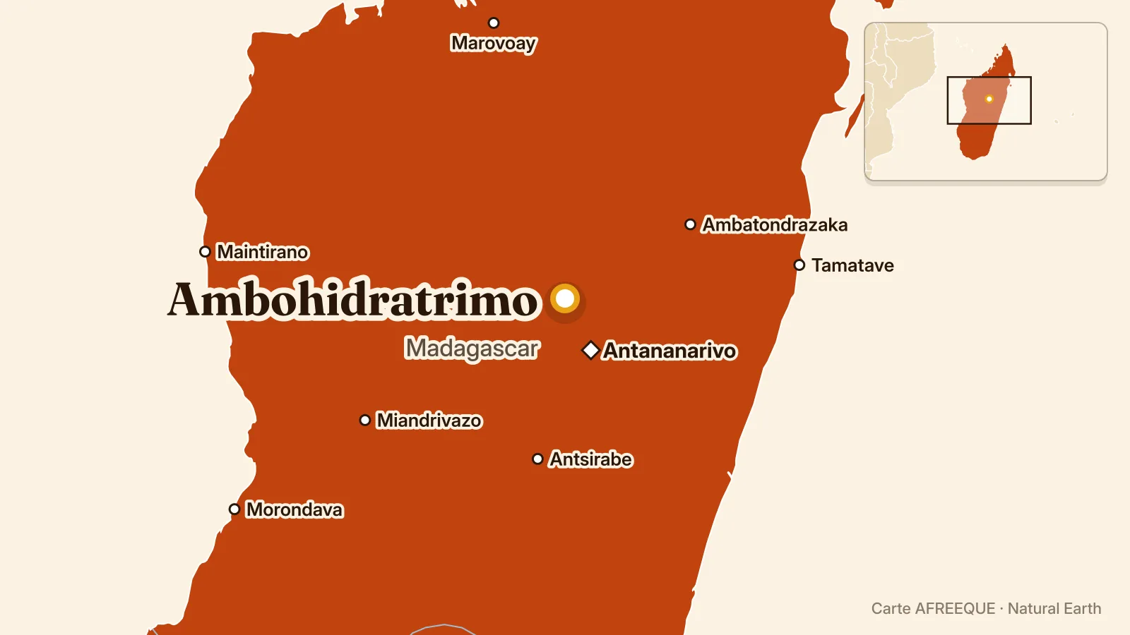 Carte : Ambohidratrimo, Madagascar