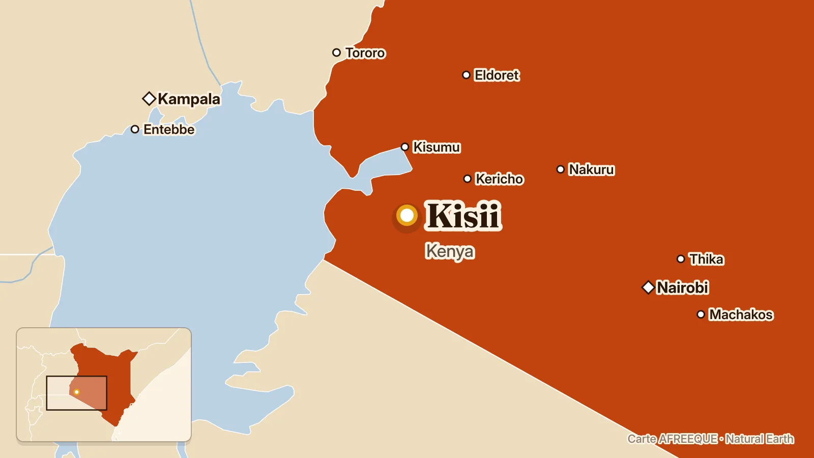 Carte : Kisii, Kenya