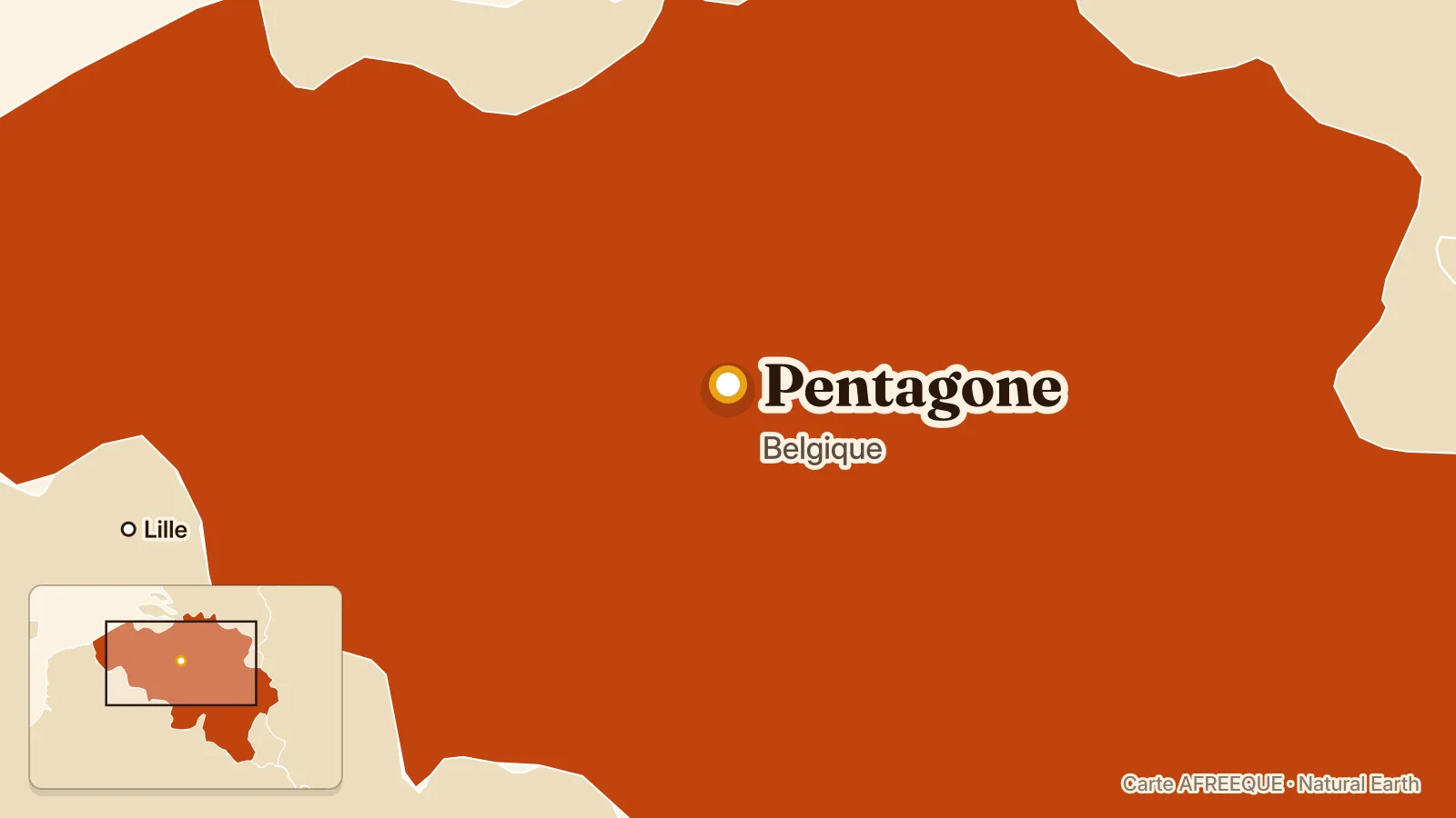 Carte : Pentagone, Belgique