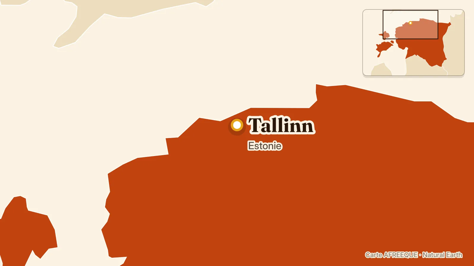 Carte : Tallinn, Estonie