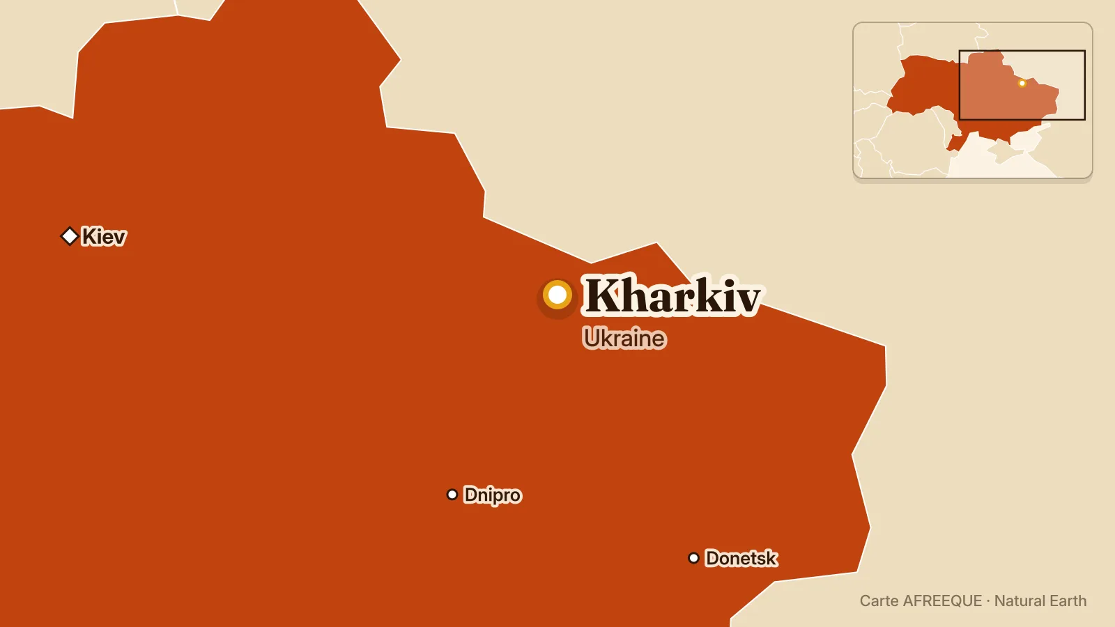 Carte : Kharkiv, Ukraine