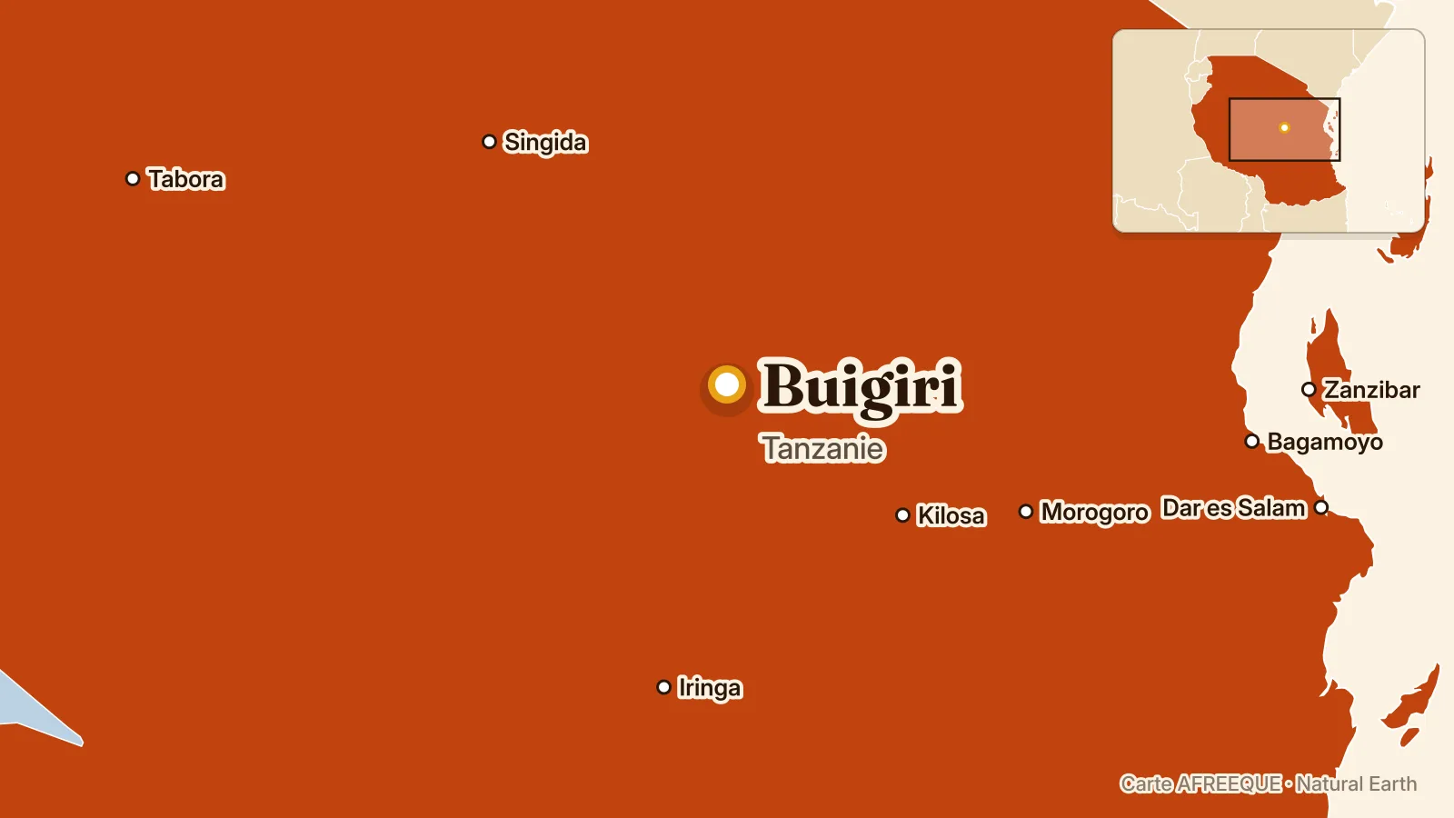 Carte : Buigiri, Tanzanie