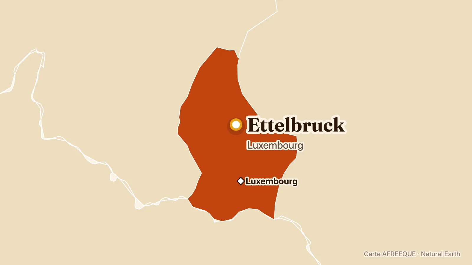 Carte : Ettelbruck, Luxembourg