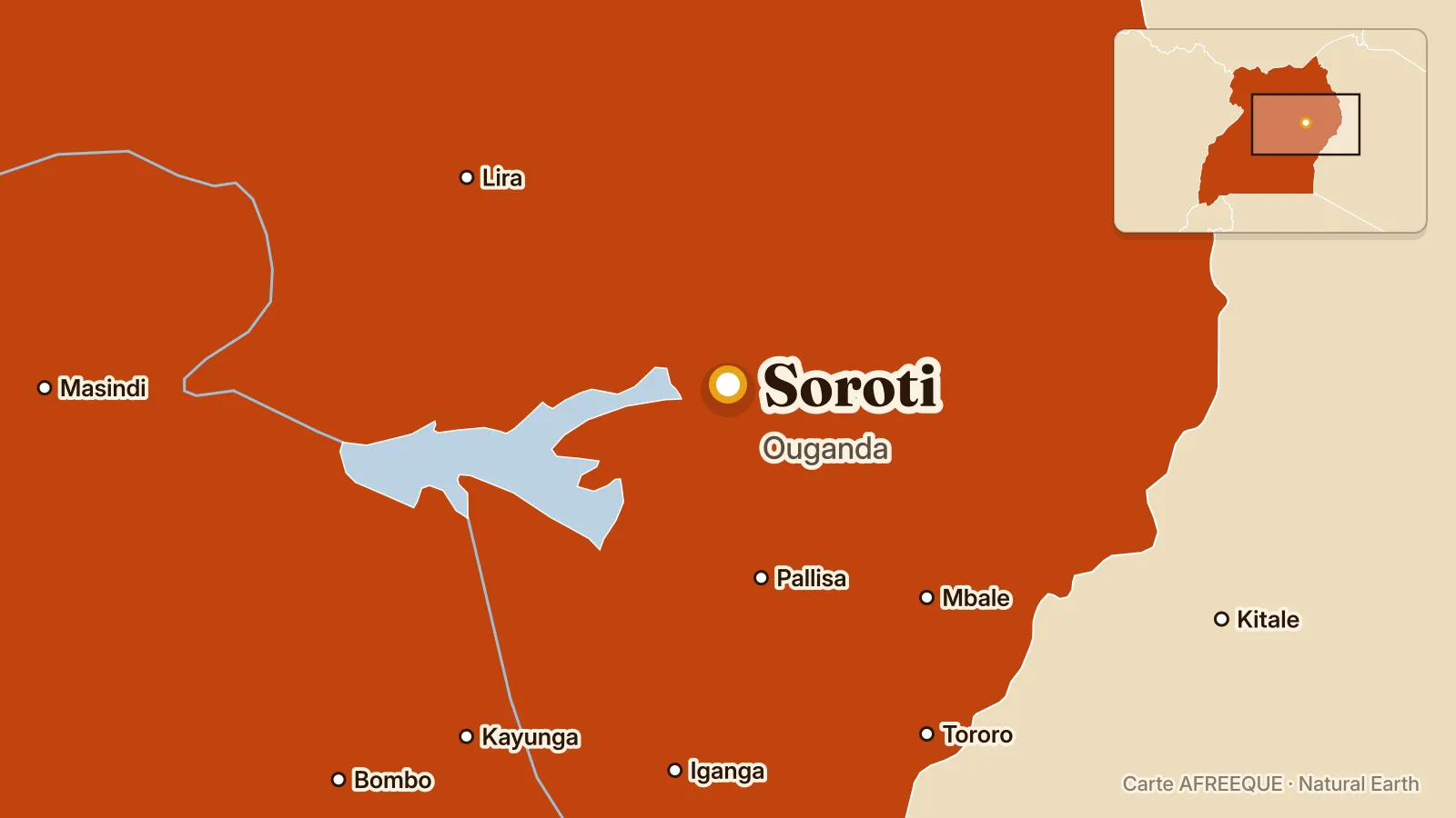 Carte : Soroti, Ouganda