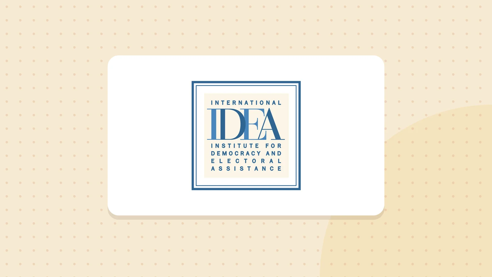Logo de International IDEA