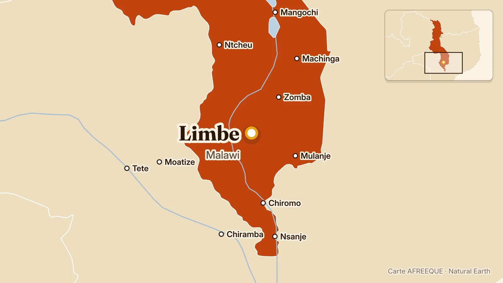 Carte : Limbe, Malawi