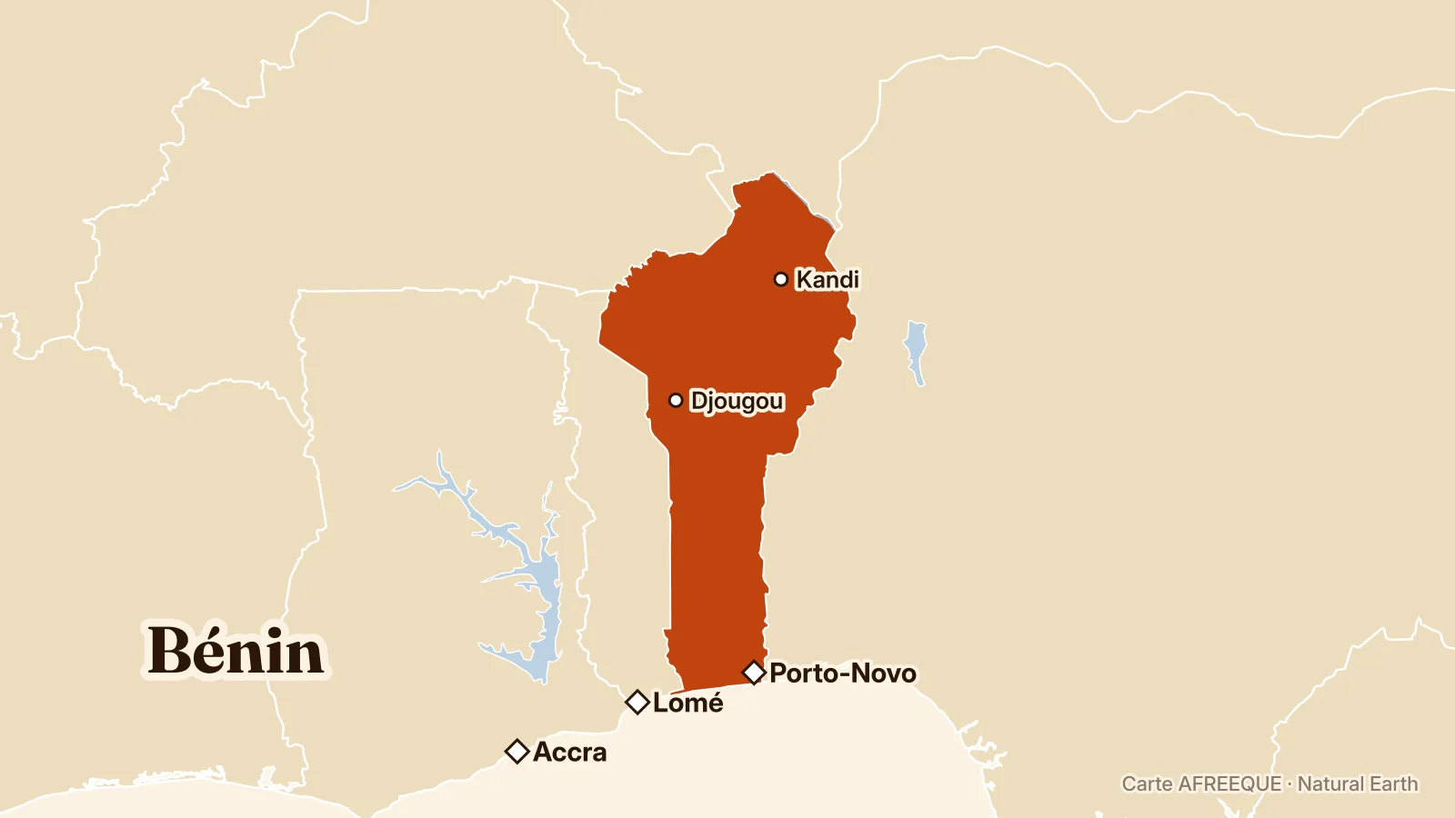 Carte : Bénin