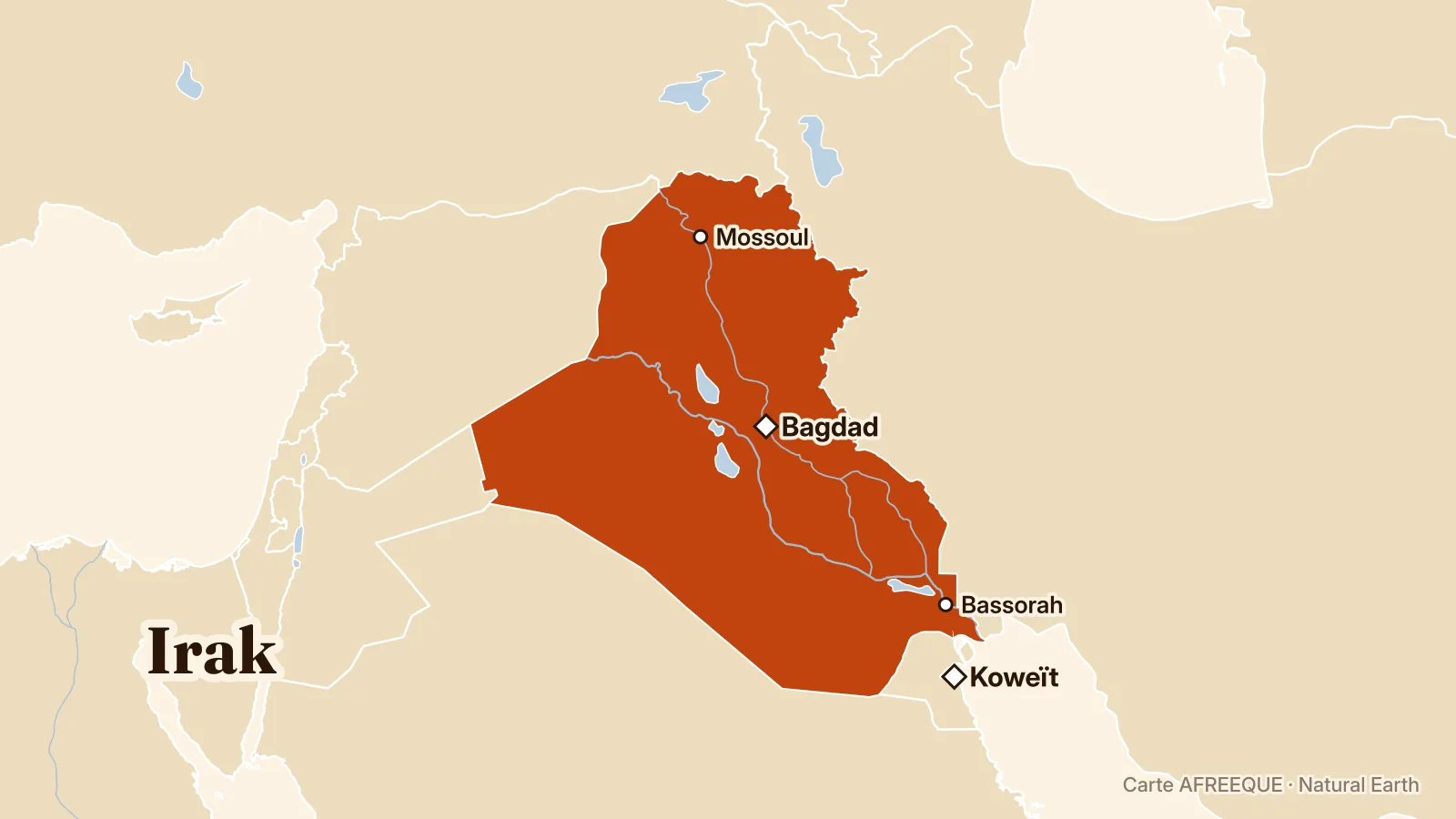 Carte : Irak