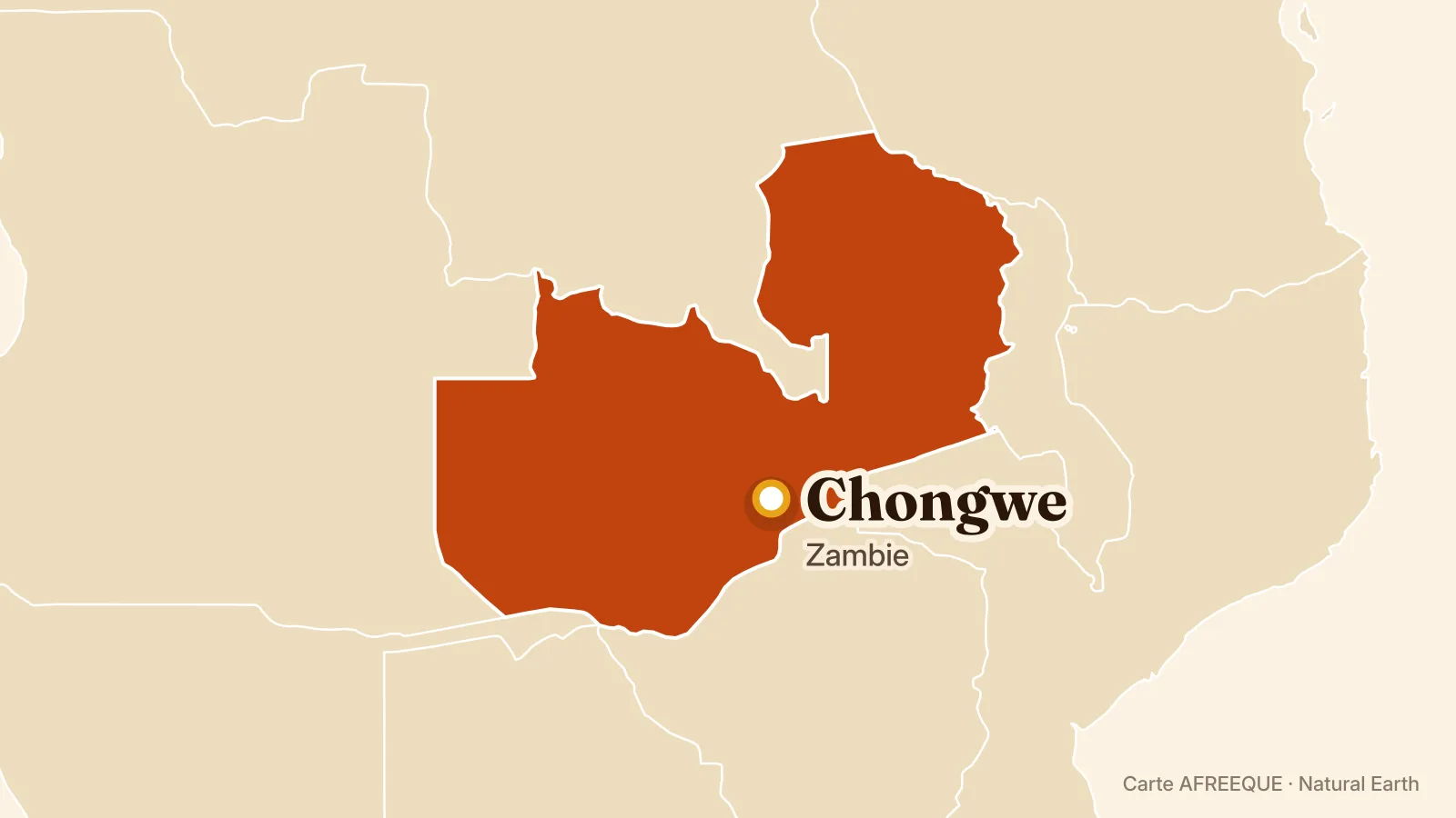 Carte : Chongwe, Zambie