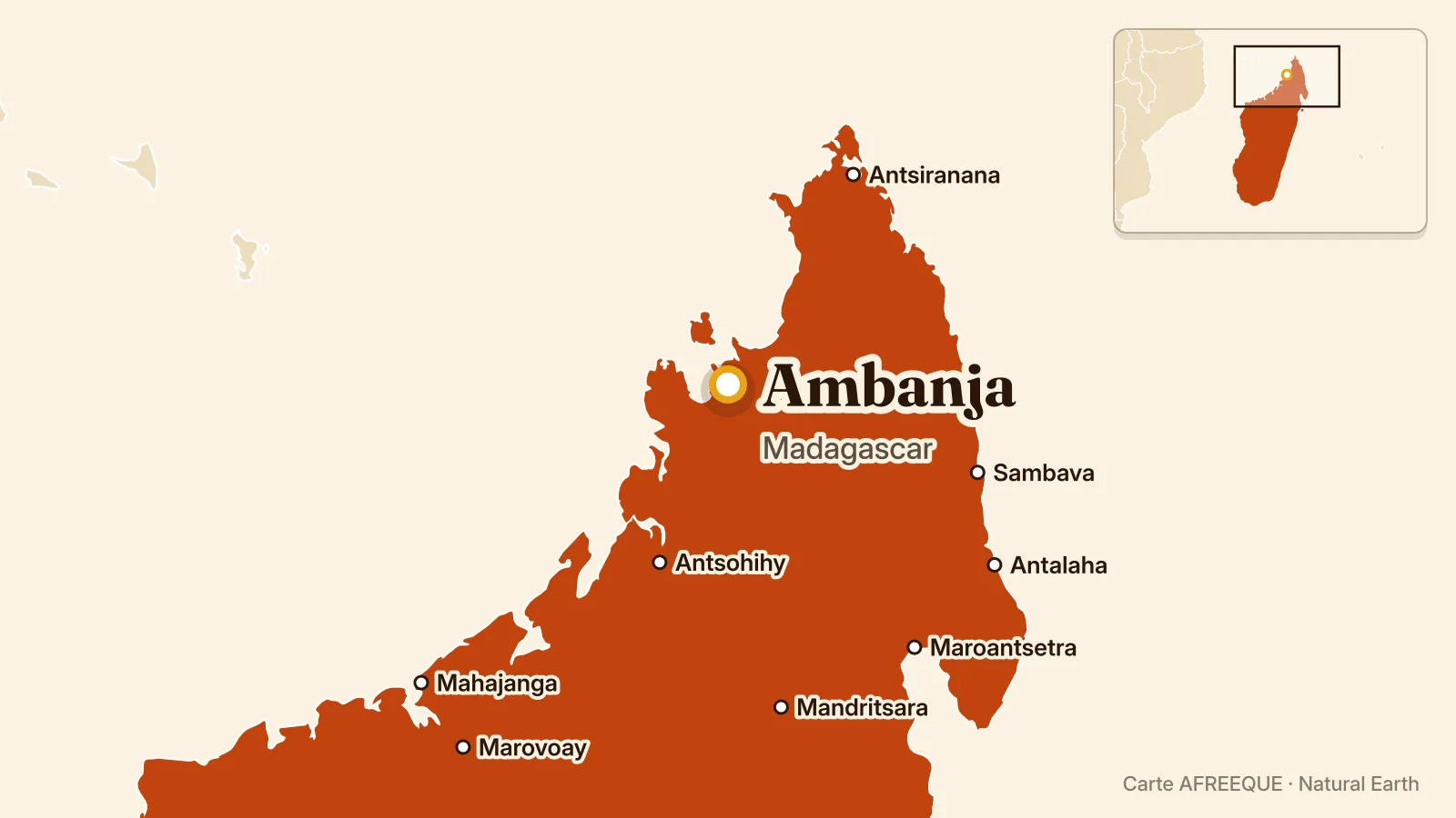 Carte : Ambanja, Madagascar