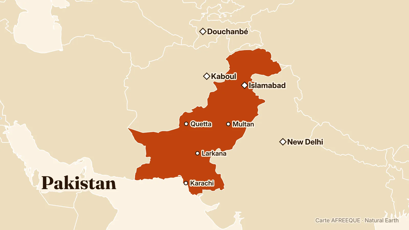 Map: Pakistan