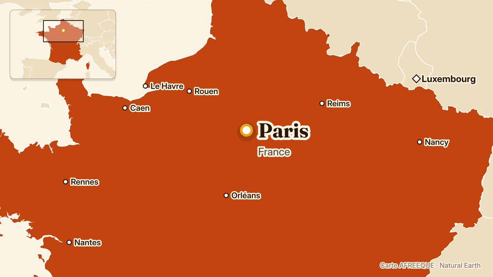 Carte : Paris, France