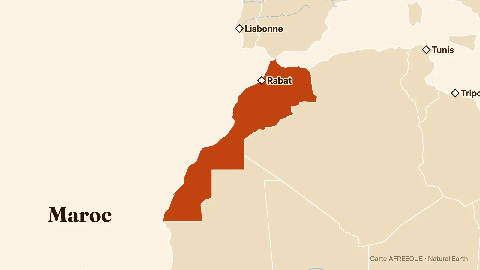 Carte : Maroc