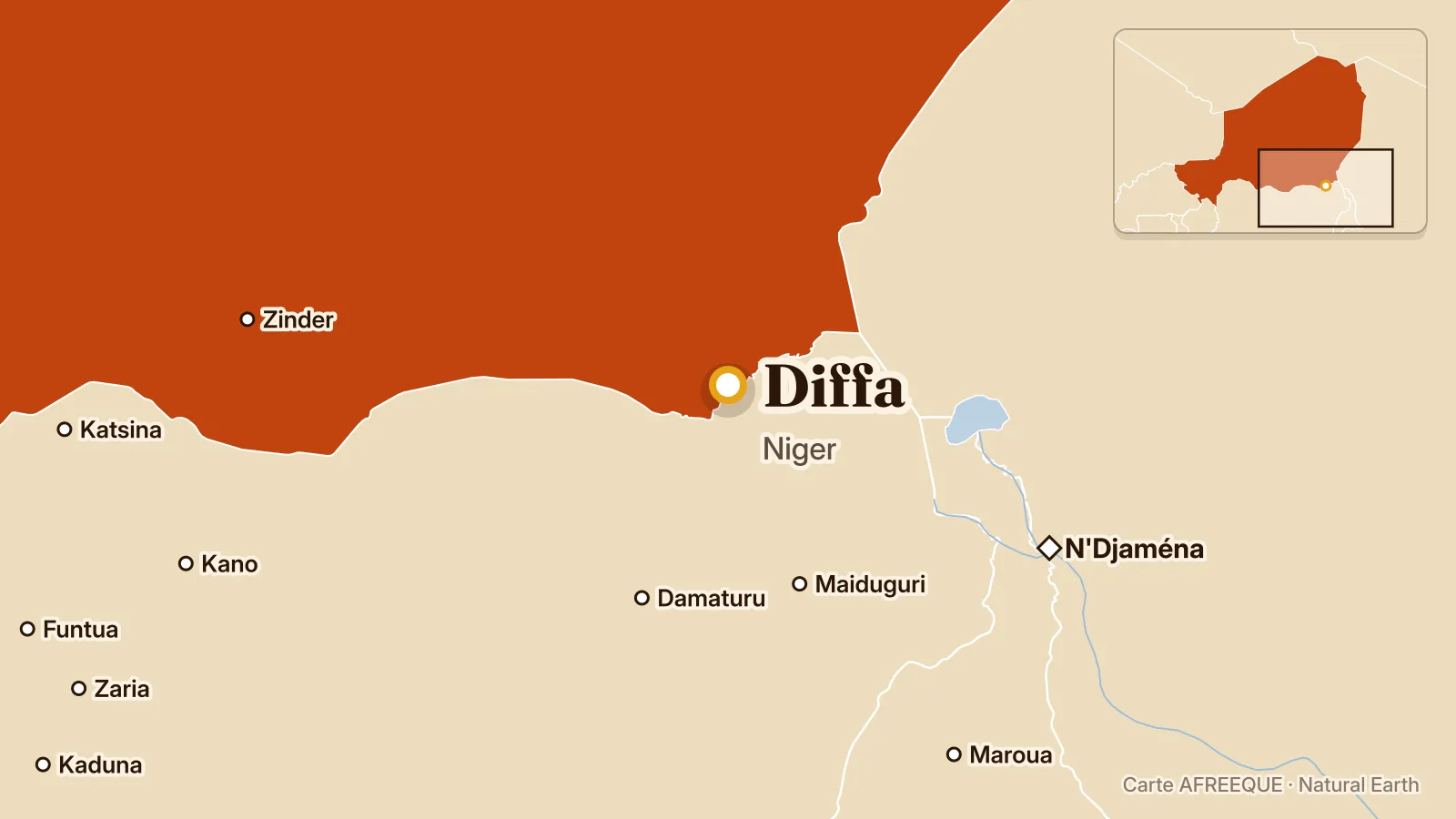 Map: Diffa, Niger