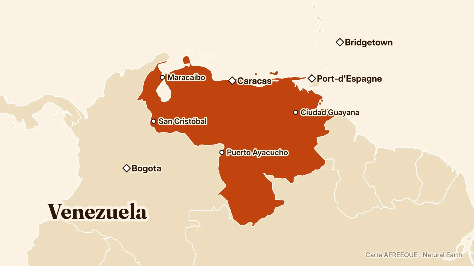 Carte : Venezuela