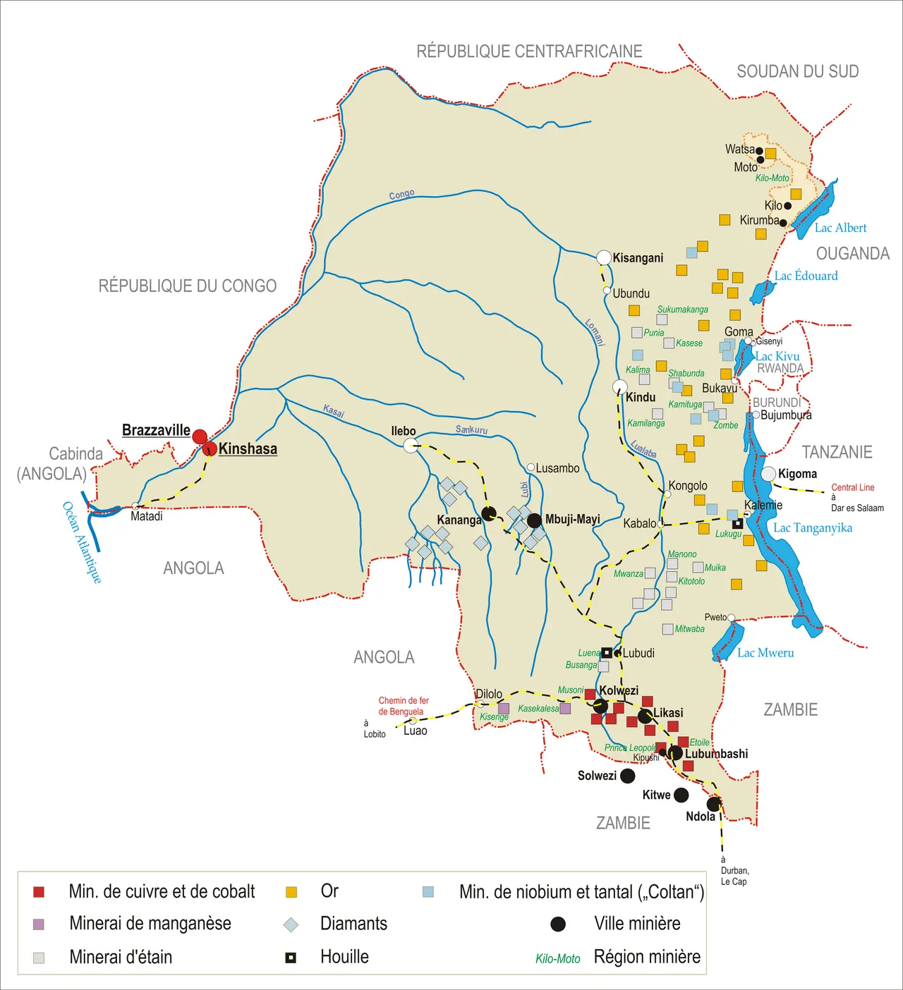 Industrie minière en république démocratique du Congo — illustration