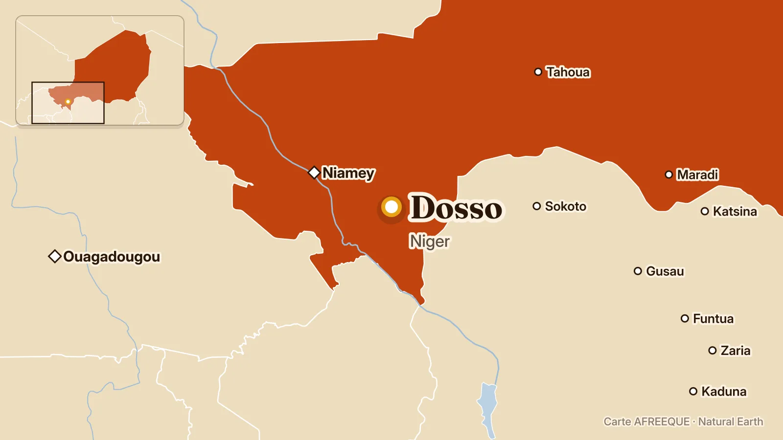 Carte : Dosso, Niger