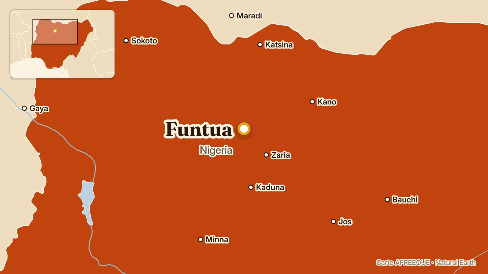 Carte : Funtua, Nigeria