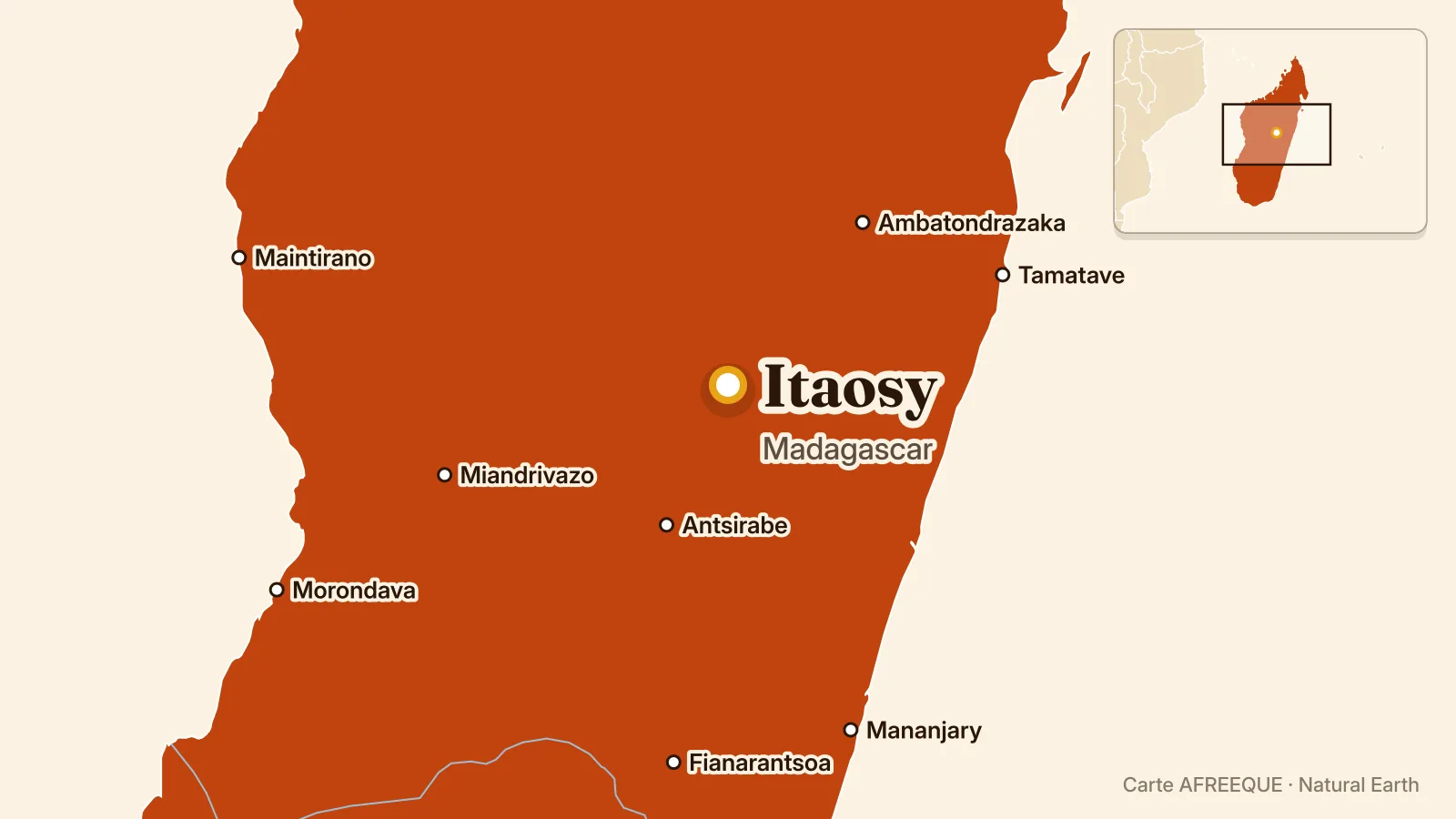 Carte : Itaosy, Madagascar