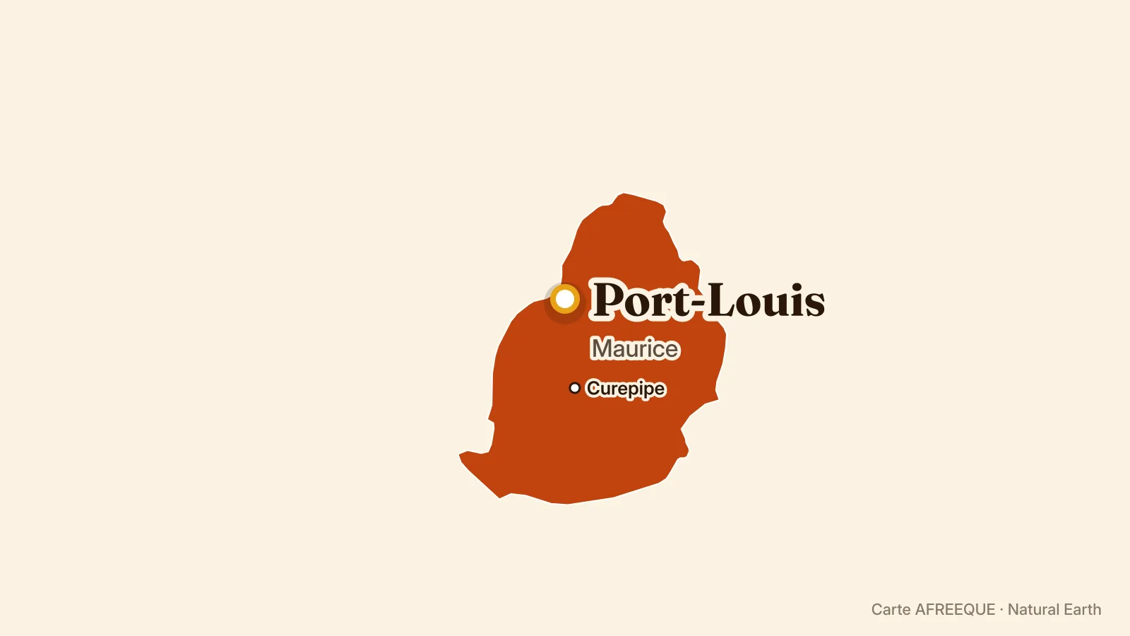 Carte : Port-Louis, Maurice