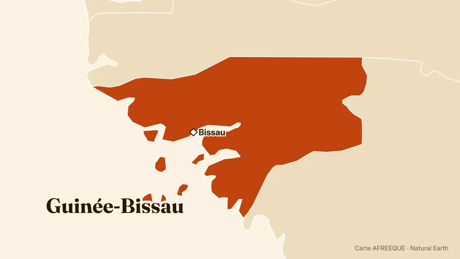 Carte : Guinée-Bissau