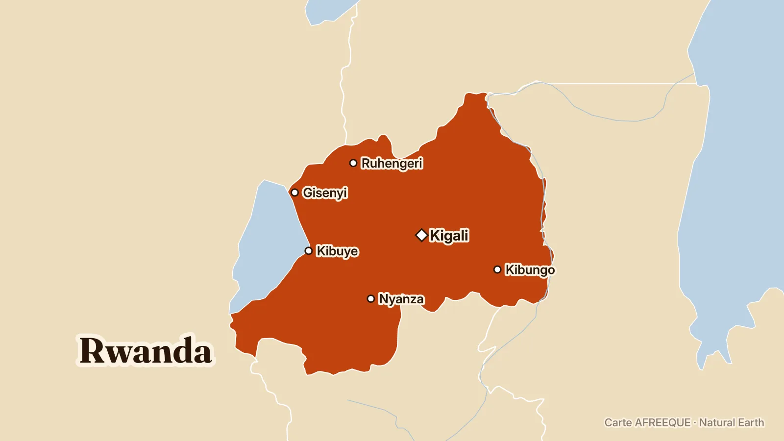 Carte : Rwanda