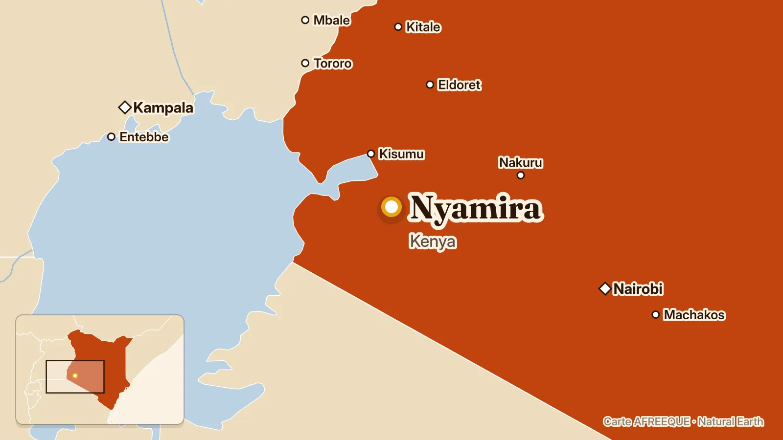 Carte : Nyamira, Kenya