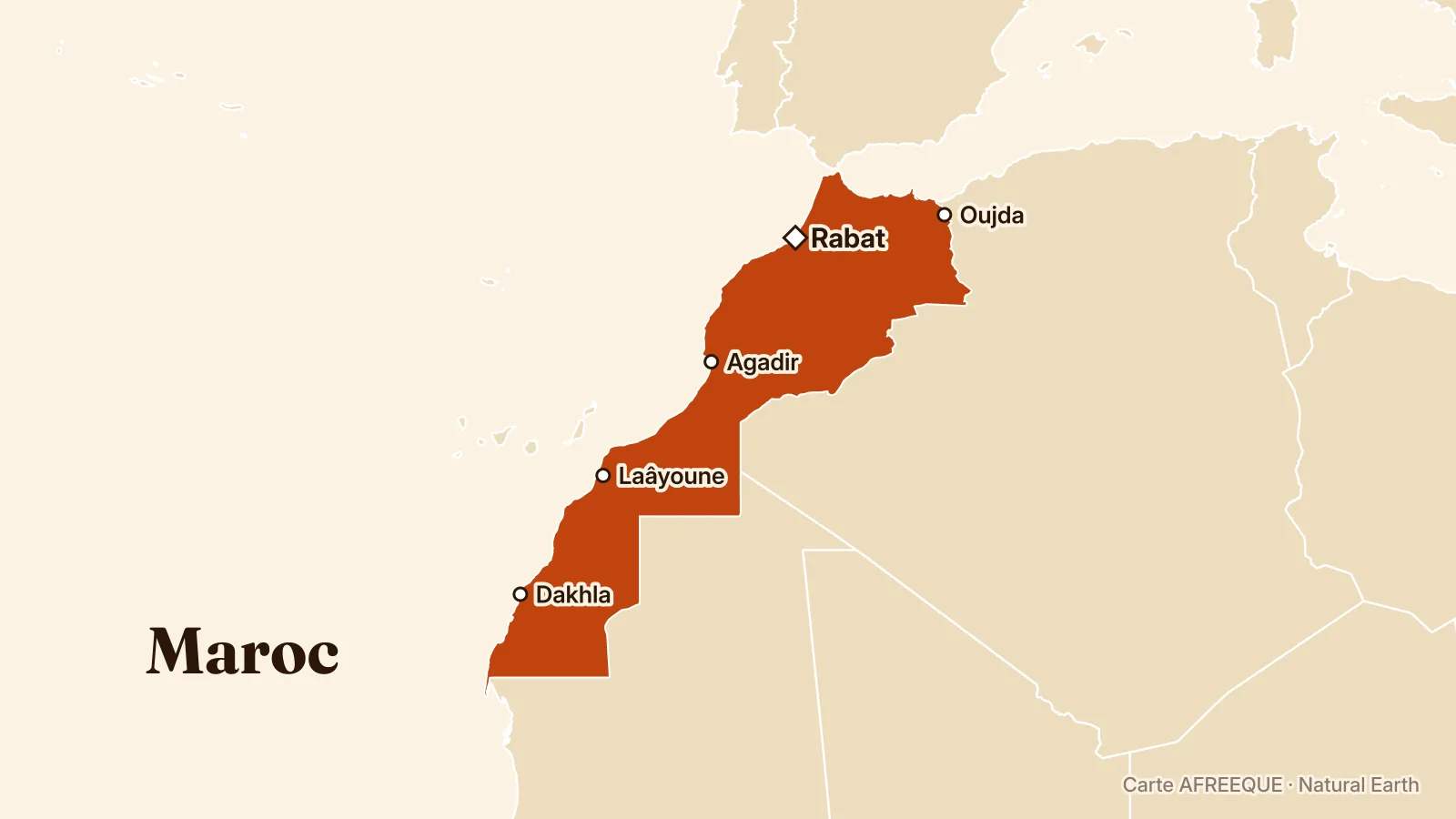 Carte : Maroc