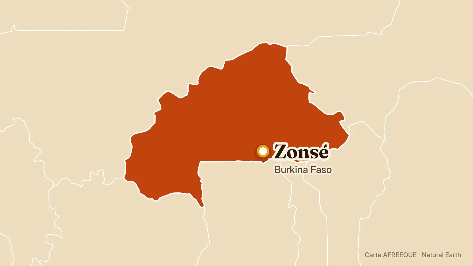 Carte : Zonsé, Burkina Faso