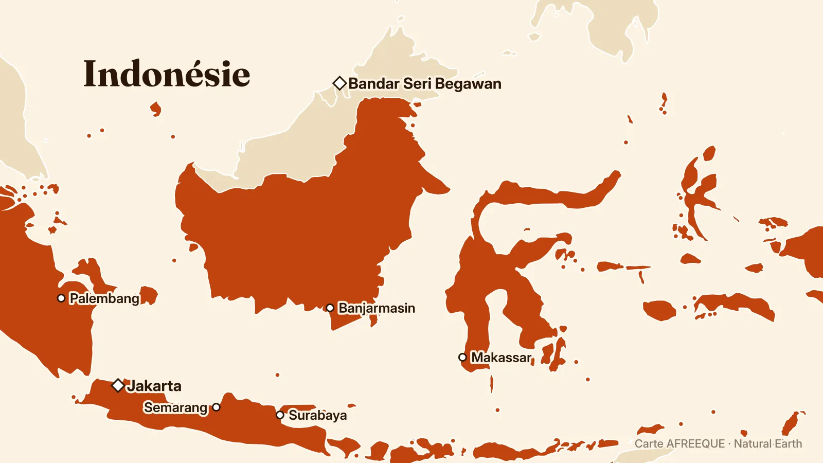 Carte : Indonésie