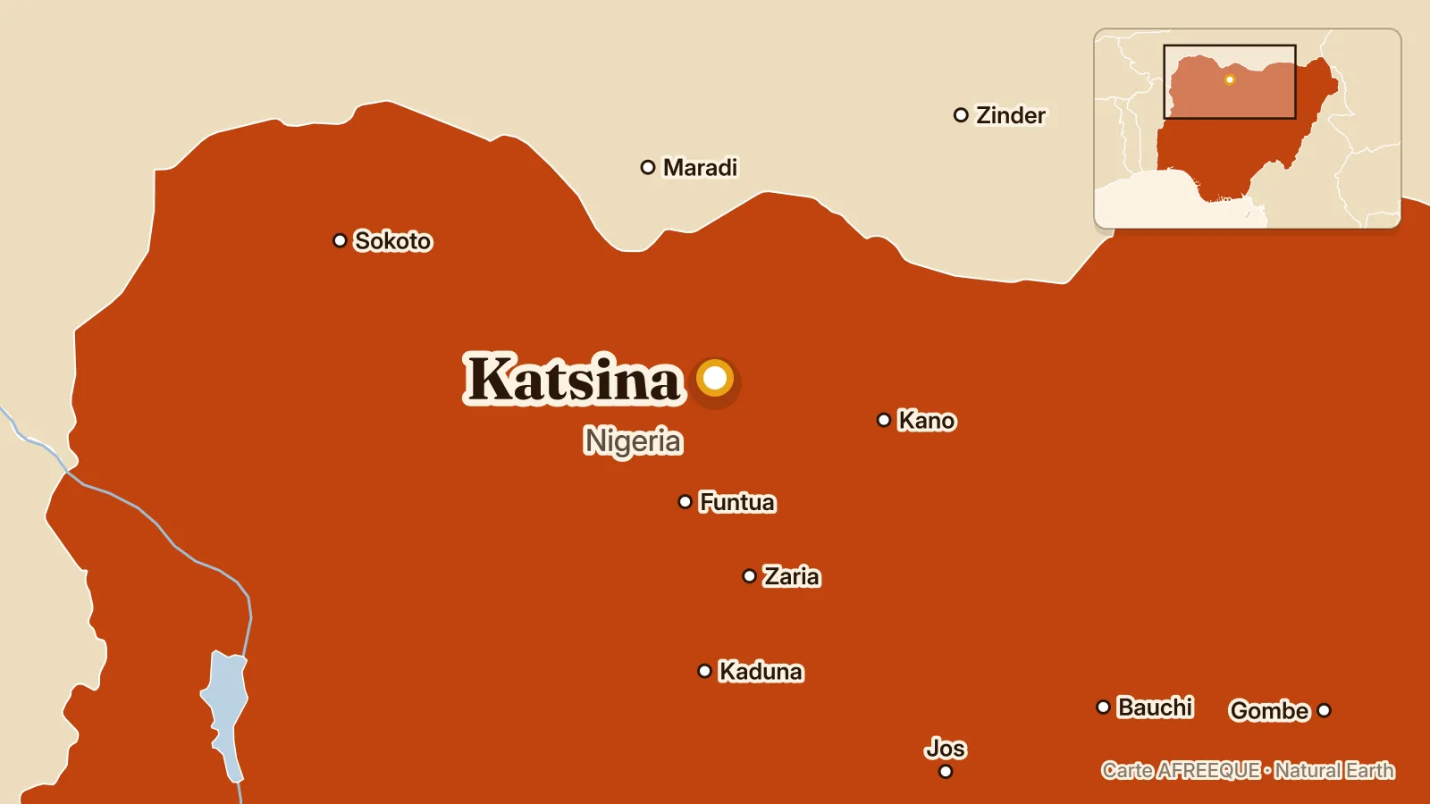 Carte : Katsina, Nigeria