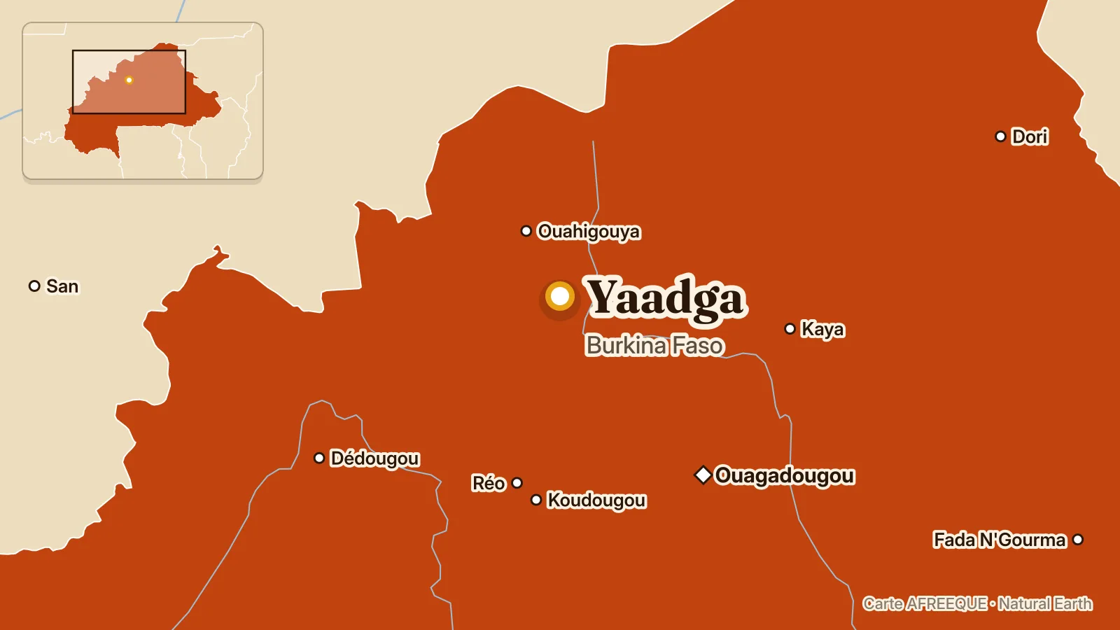 Carte : Yaadga, Burkina Faso