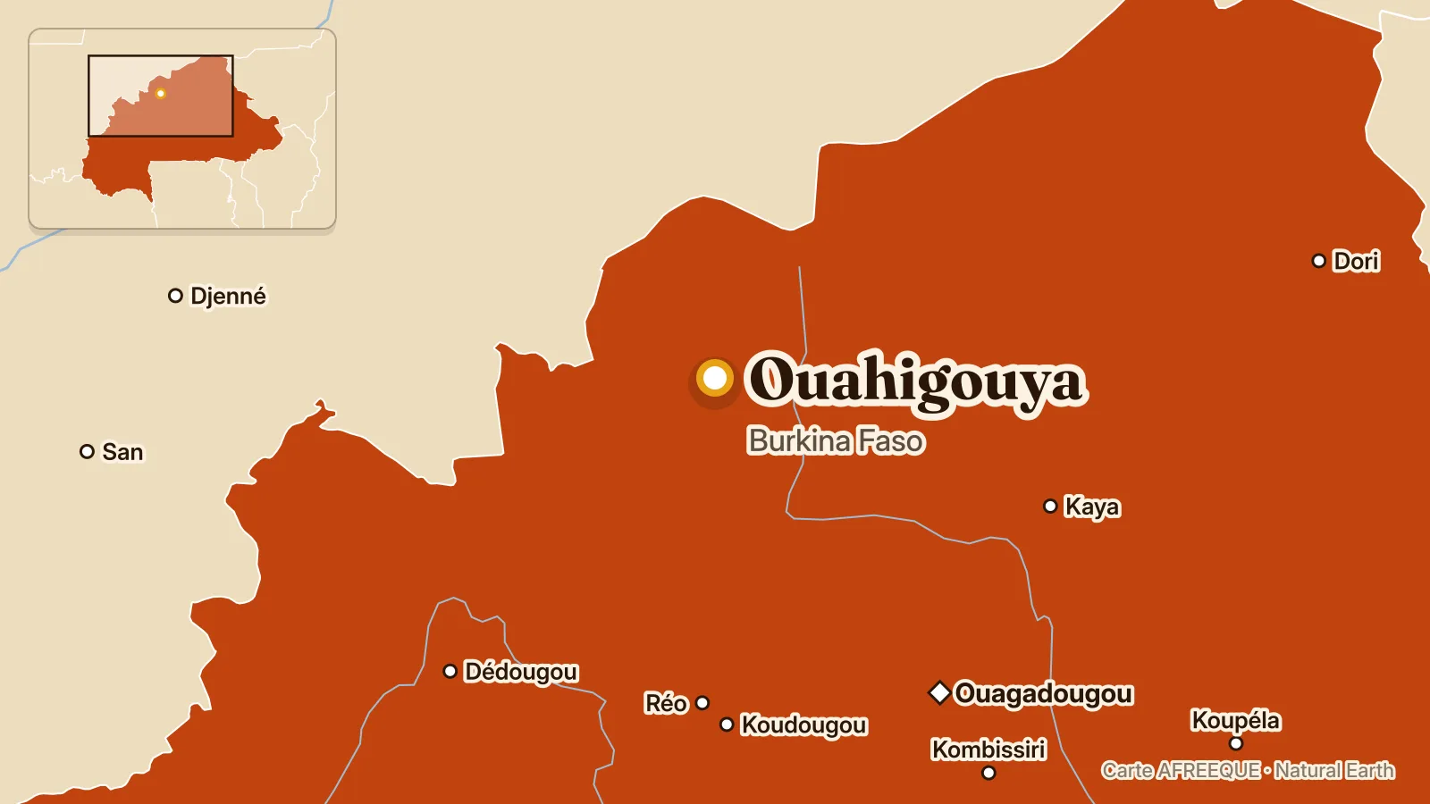 Carte : Ouahigouya, Burkina Faso