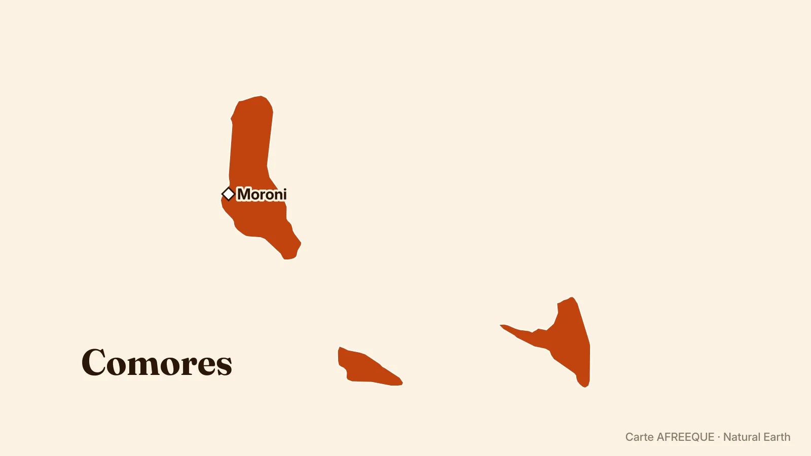 Carte : Comores