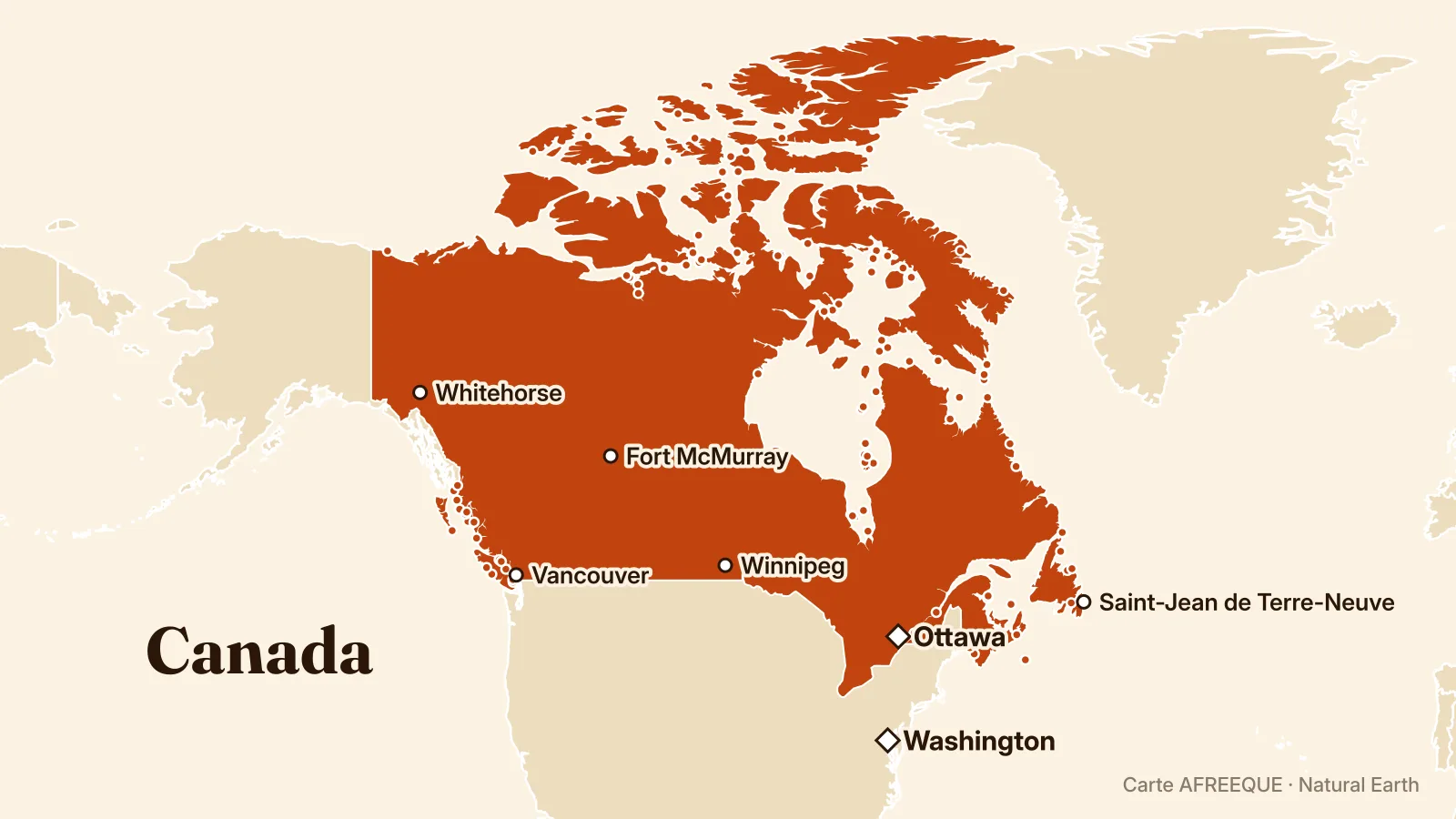 Carte : Canada