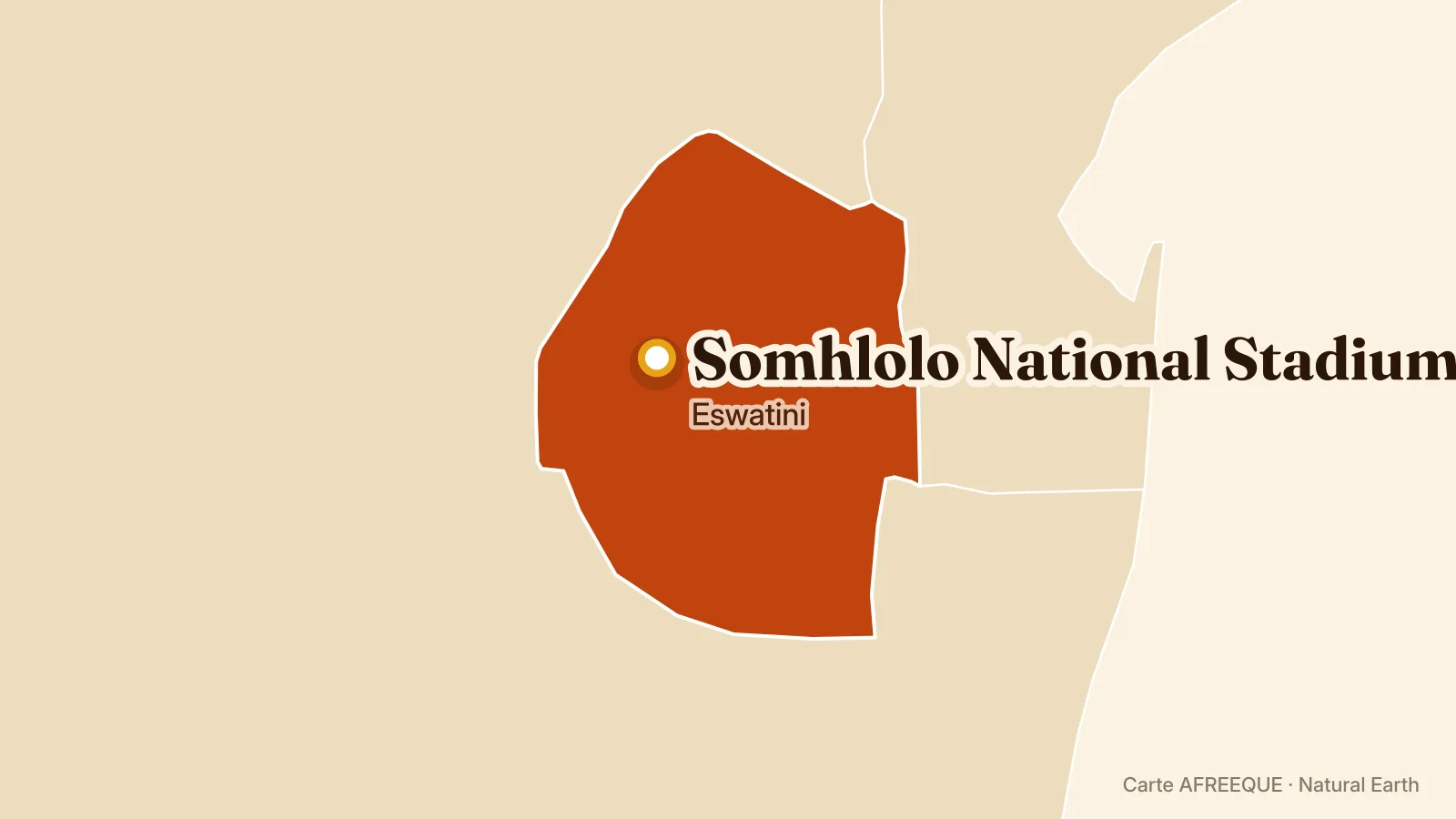 Carte : Somhlolo National Stadium, Eswatini