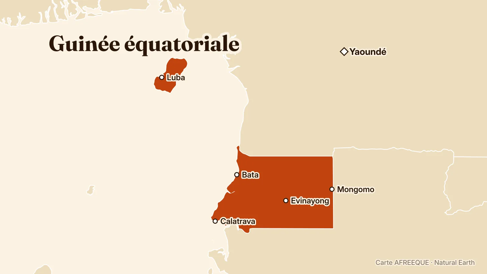 Carte : Guinée équatoriale
