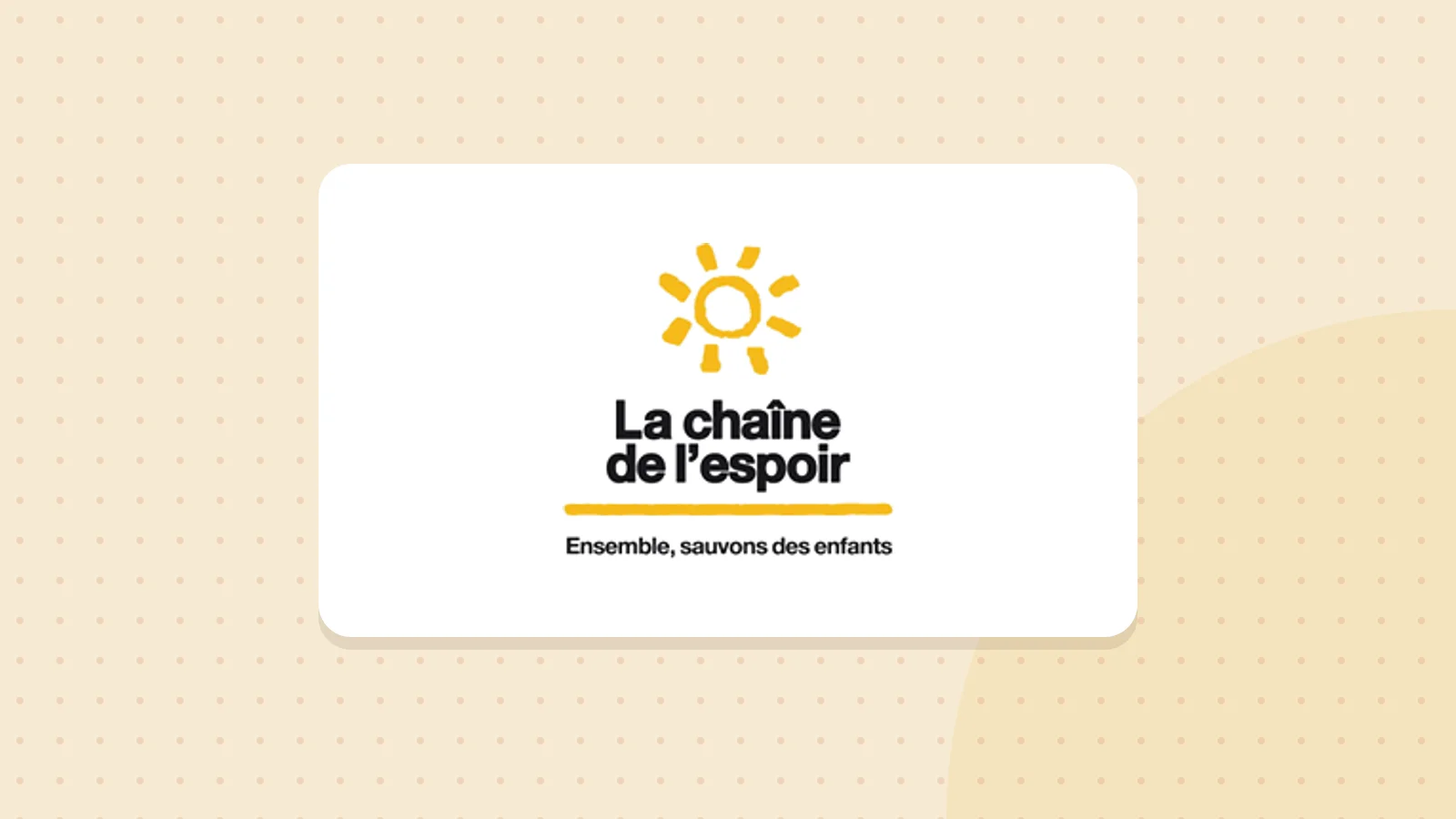 Logo de La Chaîne de l'espoir