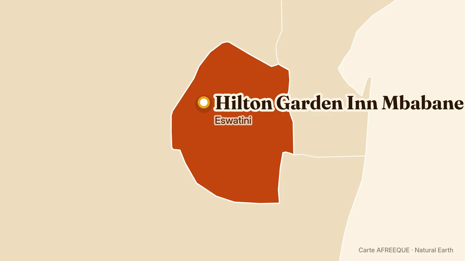 Carte : Hilton Garden Inn Mbabane, Eswatini