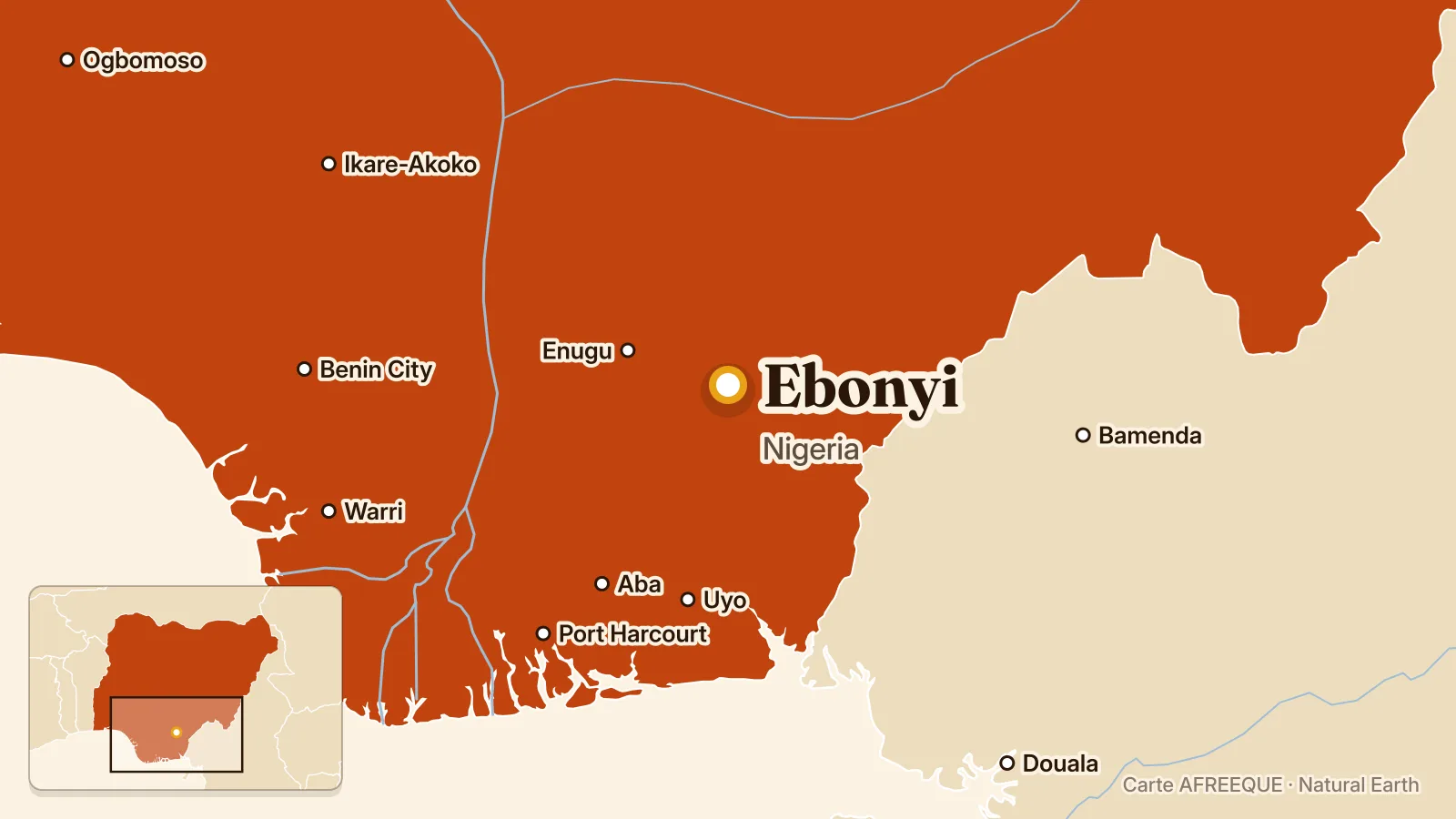 Carte : Ebonyi, Nigeria