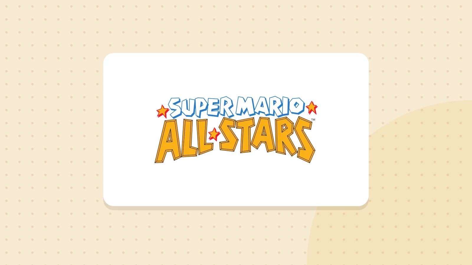Logo de Super Mario All-Stars