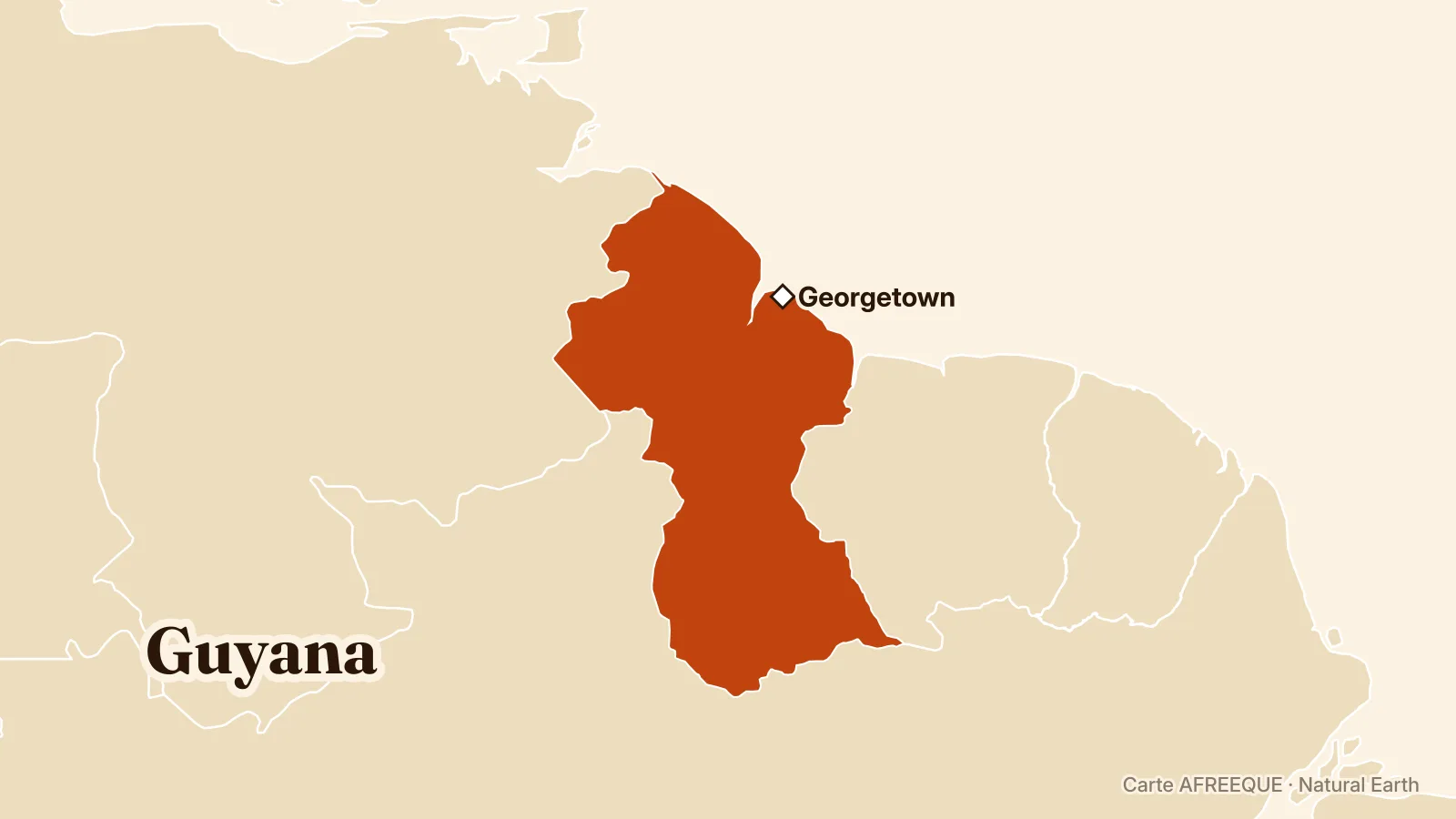 Map: Guyana