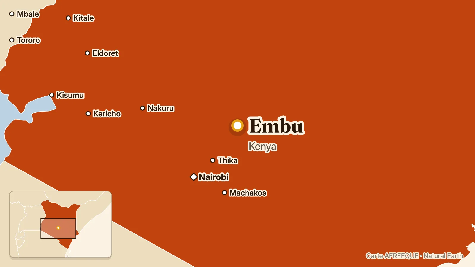 Carte : Embu, Kenya