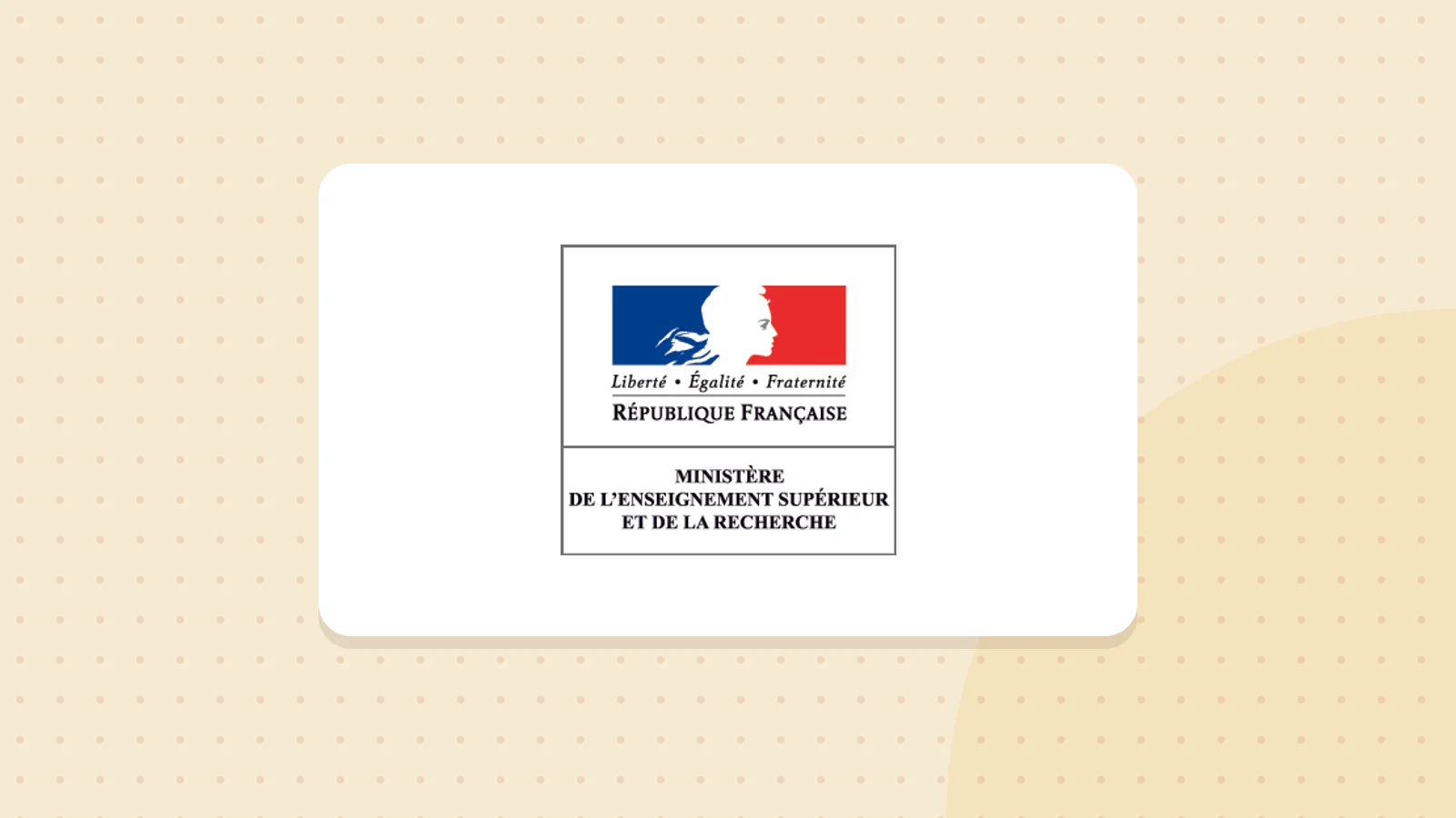 Logo de Ministère de l'Enseignement supérieur et de la Recherche
