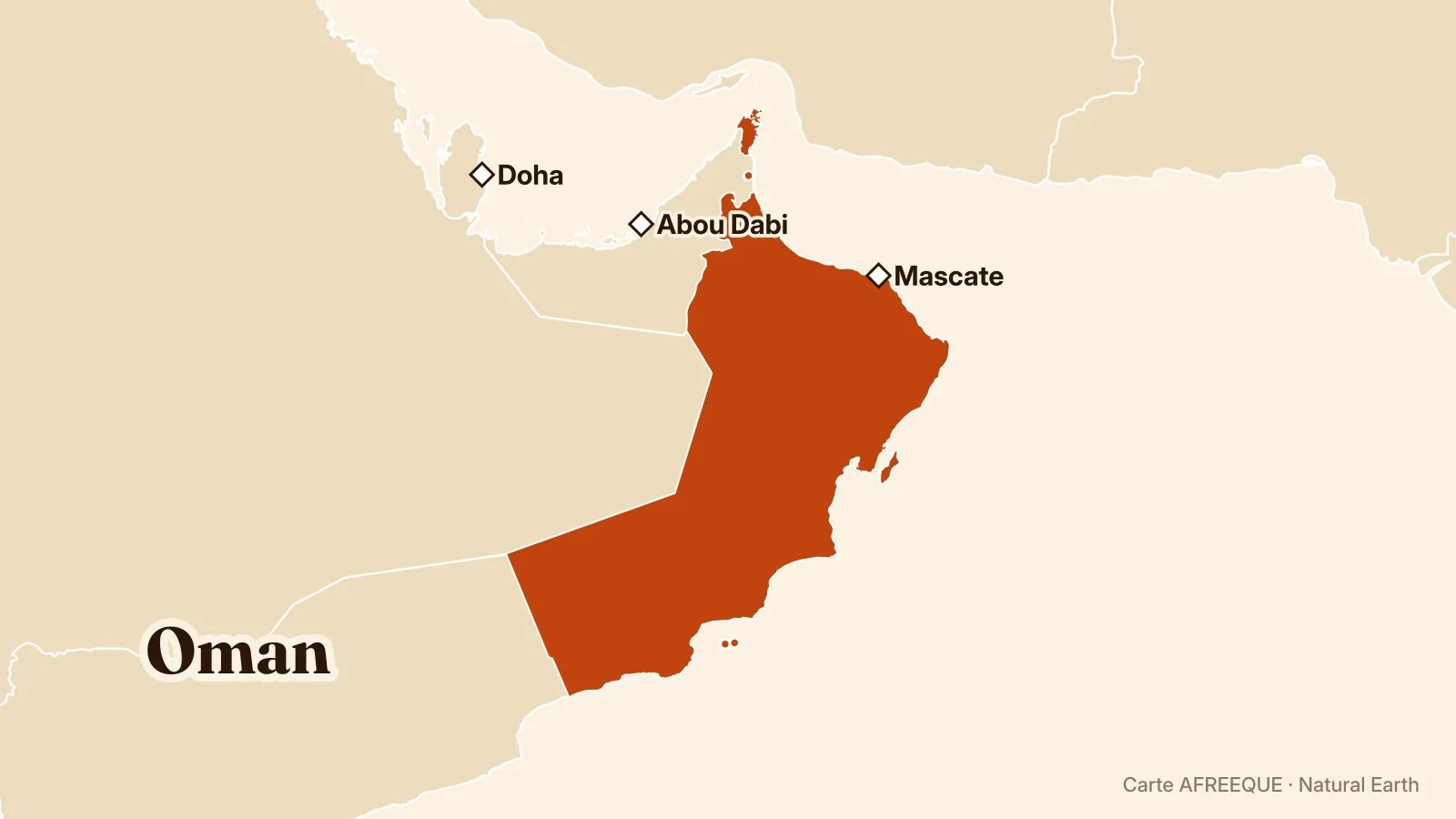 Carte : Oman