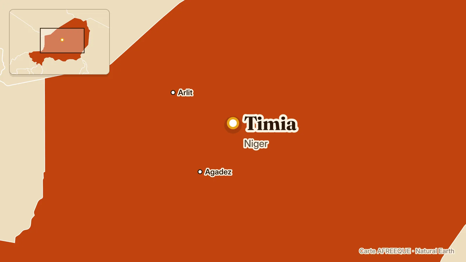 Carte : Timia, Niger